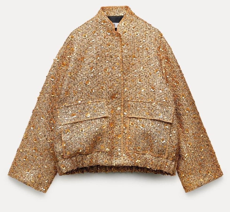 Jane | Gouden Sequin Jacket