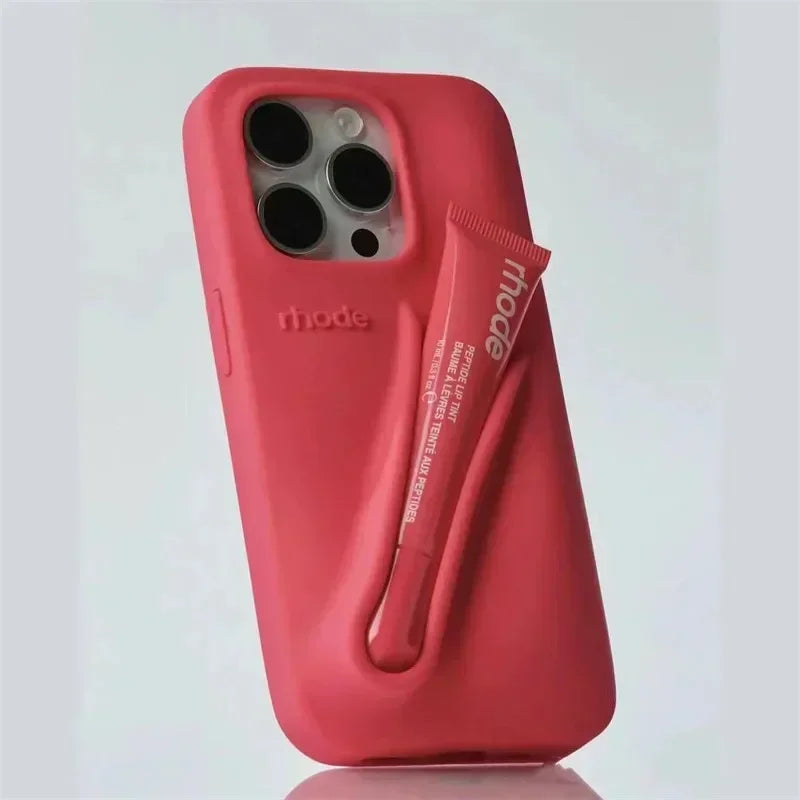 Rhode phone hoes met lipstift houder