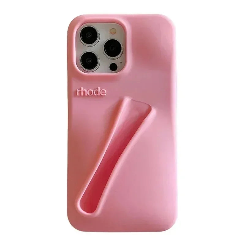 Rhode phone hoes met lipstift houder