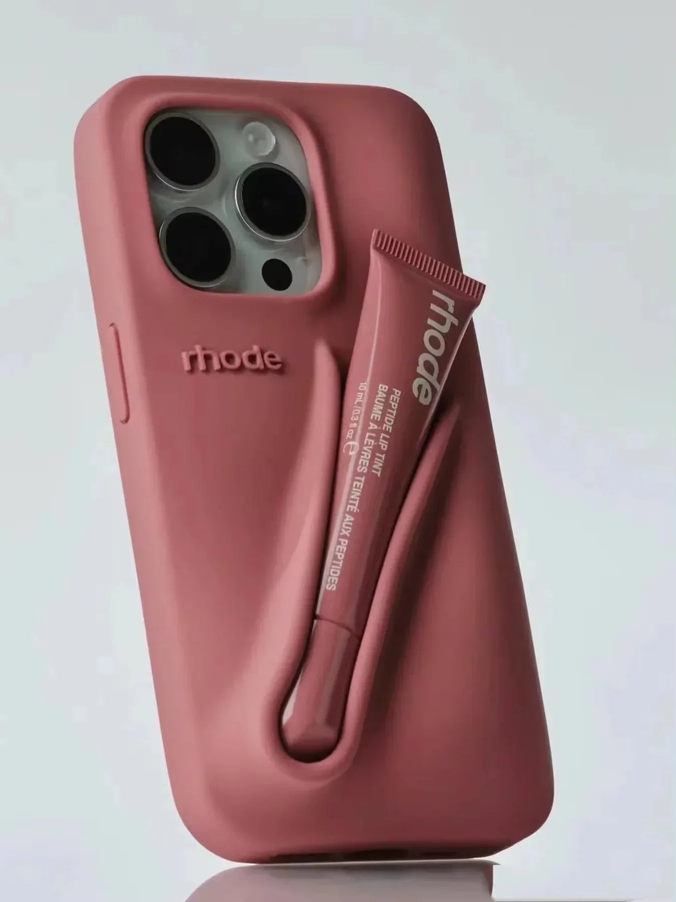 Rhode phone hoes met lipstift houder