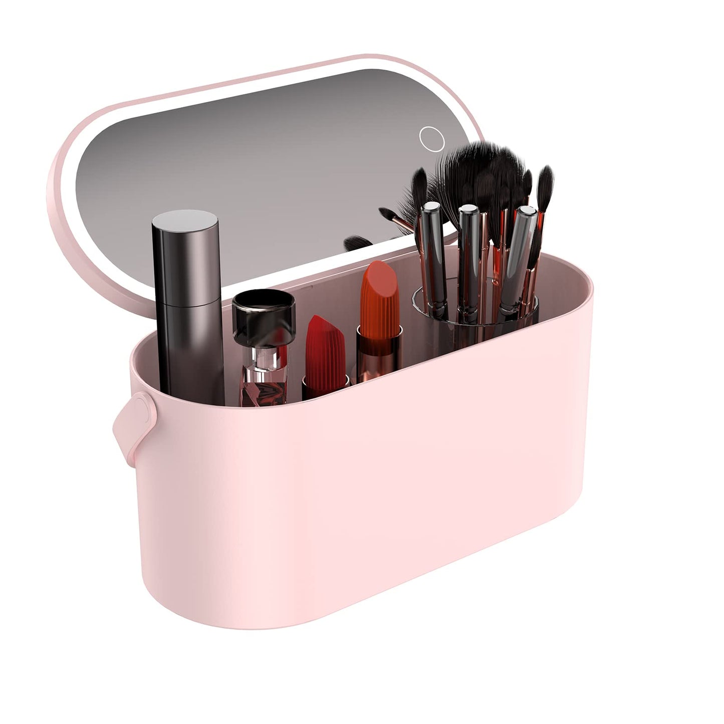 Makeup Storage Box with LED Mirror